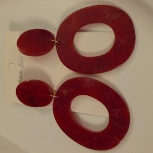 Acrylic Geometric  cut out  Earrings Stud